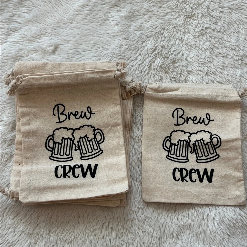 Set 10 new Party favor  Brew Beer Crew bachelorette hangover bags